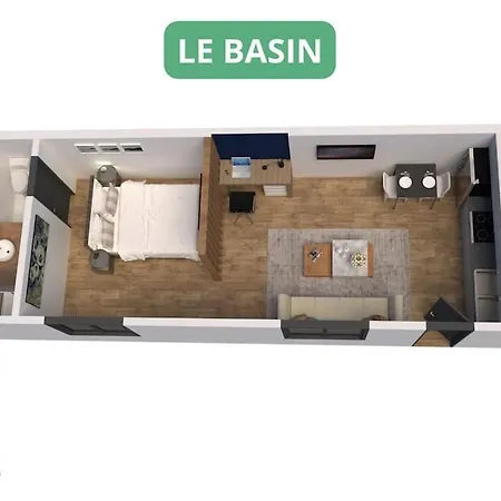 Le Basin - Premium - Terrasse -hypercentre - Cosy - Rent Immo * Dijon
